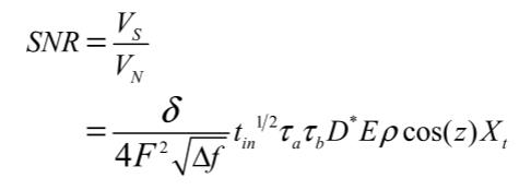 光學(xué)系統(tǒng)信噪比表達(dá)式